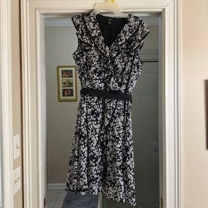 Black and white lined dress; very light and flowing